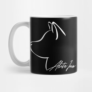 Proud Akita Inu profile dog lover gift Mug